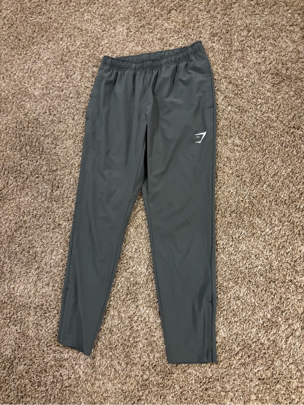 Gymshark Men's Charcoal Gray Joggers with Logo